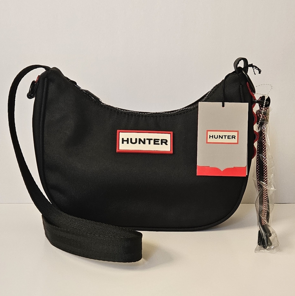 Hunter Black Crossbody Shoulder Bag